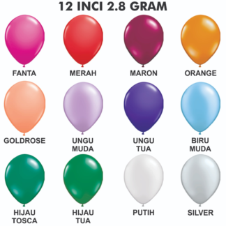 Balon Metalik 12inch Ncl Mp-2850 (50pcs)