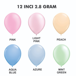 Balon Pastel 12inch Ncl Km-2850 (50pcs)