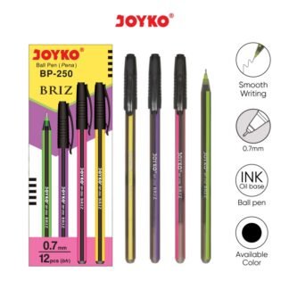 Joyko Ballpoint Pen BP-250 Hitam Briz (Lsn)