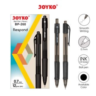 Joyko Ballpoint Pen BP-260 Hitam Respond (Lsn)