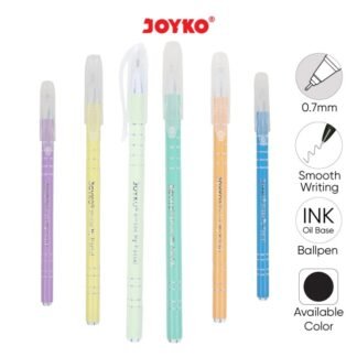 Joyko Ballpoint Pen BP-336 Hitam Pastel (Lsn)