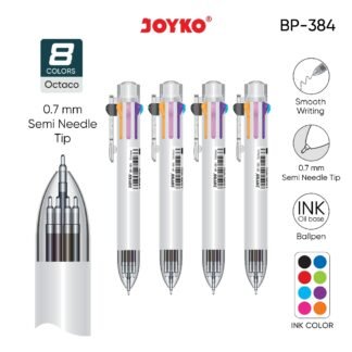 Joyko Ballpoint Pen BP-384 Oktaco Hitam (Lsn)