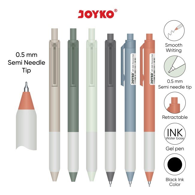 Joyko Gelpen Gp-368 Morand Hitam (Lsn)