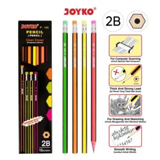 Joyko Pensil P-103-2B Stip (W/Flourecent) (Lsn)