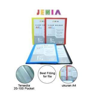 Clear Holder Jenia A4 20 Sheet