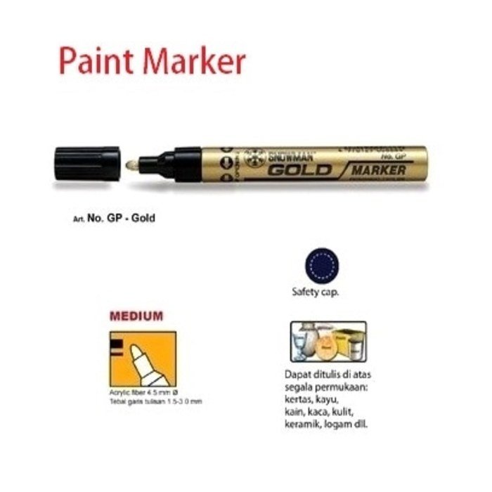 Snowman Spidol Gold GP-12