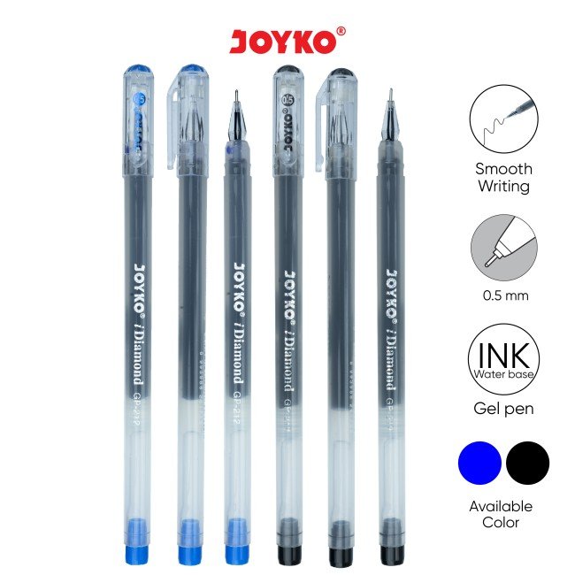 Joyko Gelpen Gp-212 Hitam Diamond (Lsn)