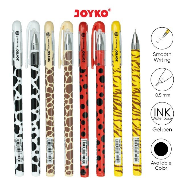 Joyko Gelpen Gp-218 Hitam Savana (Lsn)