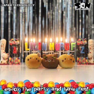 Lilin Hut Huruf Colourful Gz-233