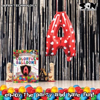 Balon Huruf Colourful Gz-368