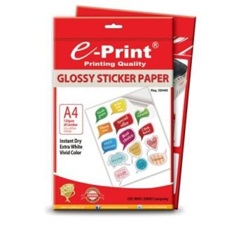 e-Print Glossy Sticker Paper A4 135gsm