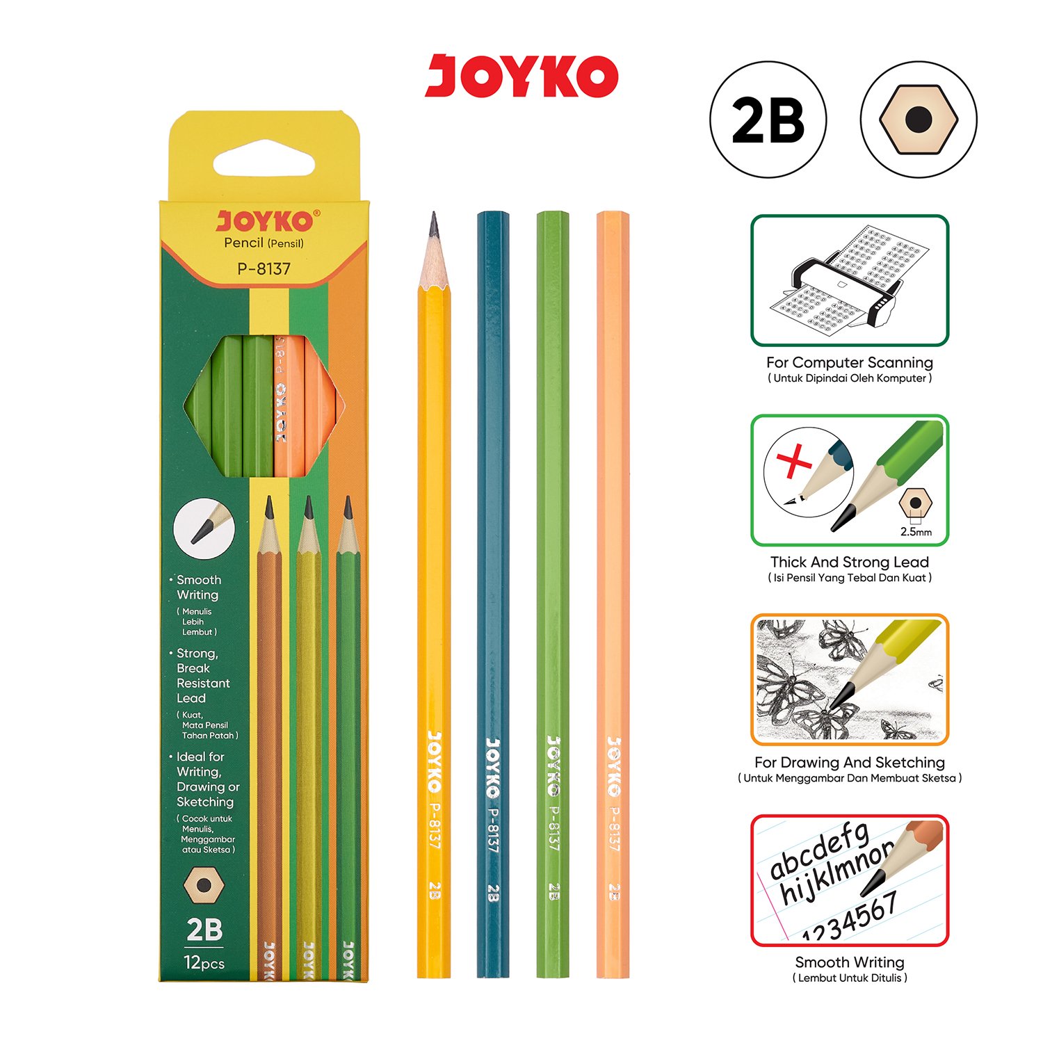 Joyko Pensil P-8137 (Lsn)
