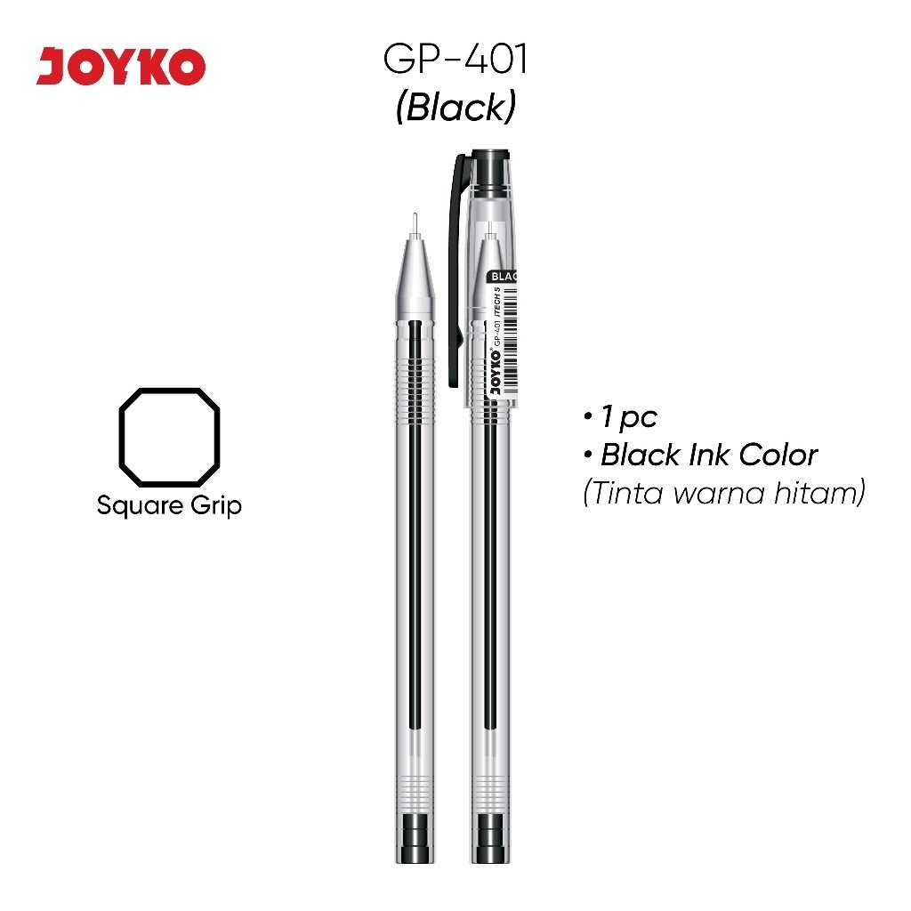 Joyko Gelpen Gp-401 Itech 5 Hitam (Lsn)