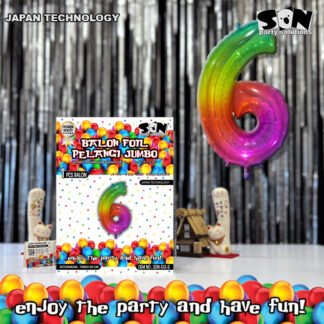 Balon Angka Rainbow Son-513