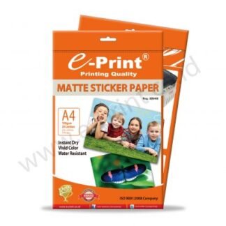 e-Print Matte Sticker Paper A4 100gsm