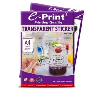 e-Print Transparent Sticker A4 150gsm