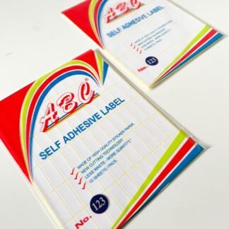 Kertas Label Abc 123 Polos 12mm x 30mm