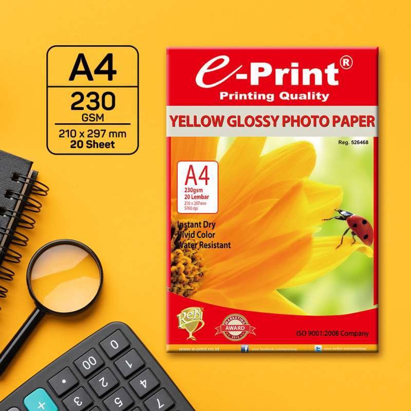 e-Print Photo Paper A4-230 Yellow