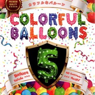 Balon Angka Colourful Gz-368