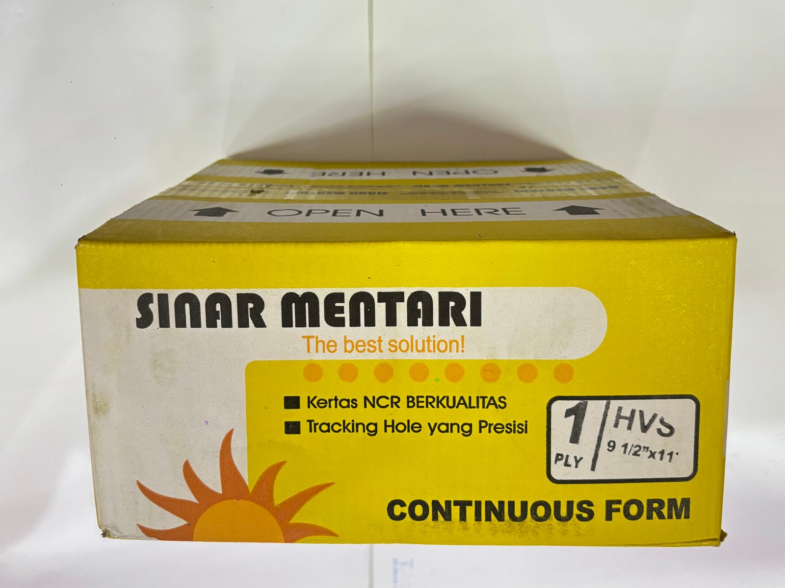 Kertas Continuous Form Sinar Mentari 1Ply (9,1/2 X11)