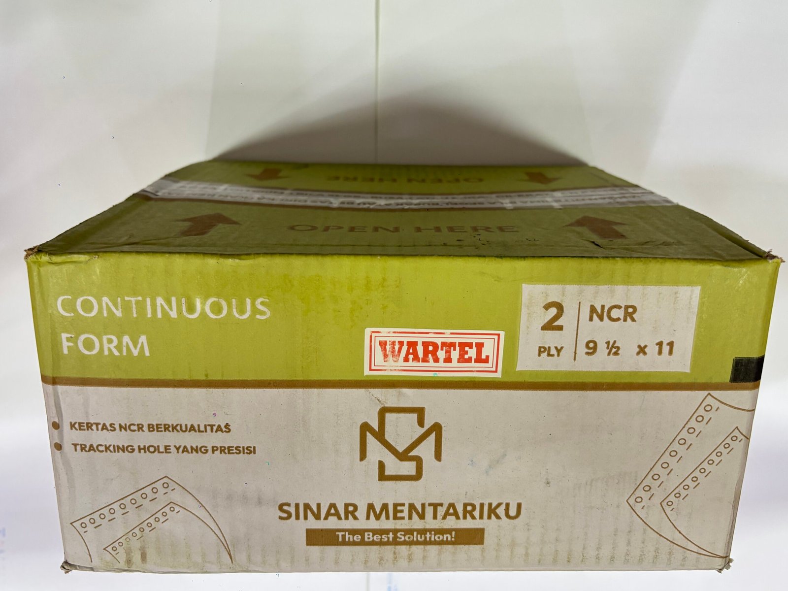 Kertas Continuous Form Sinar Mentari 2Ply Wartel (9,1/2x11)