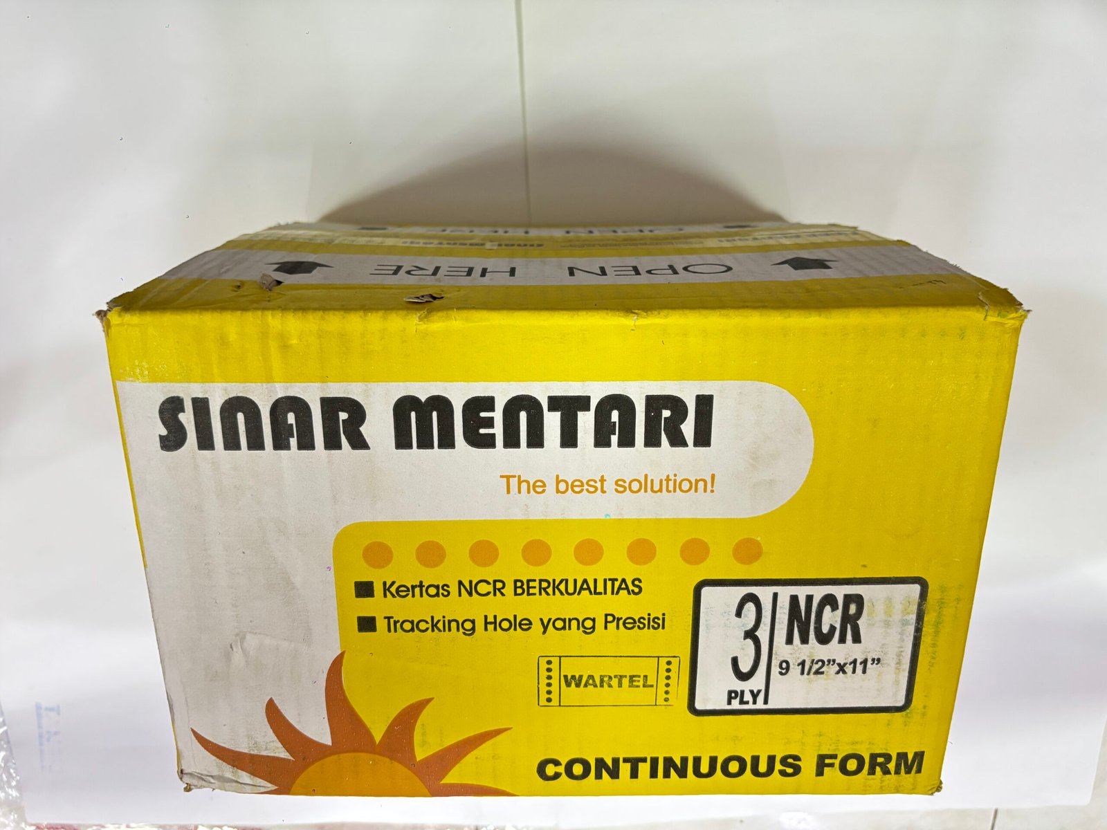 Kertas Continuous Form Sinar Mentari 3Ply Wartel (9,1/2x11)