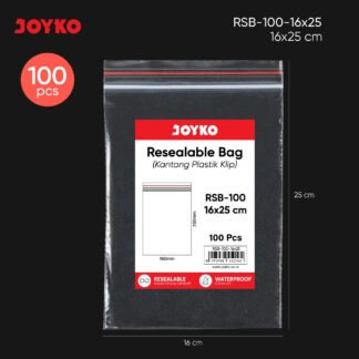 Joyko Resealable Bag Rsb-100-16x25