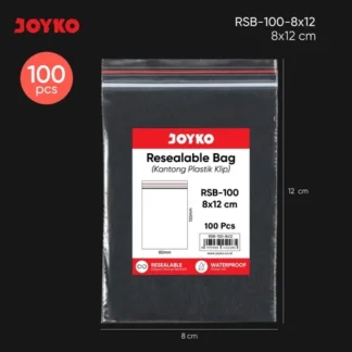 Joyko Resealable Bag Rsb-100-8X12