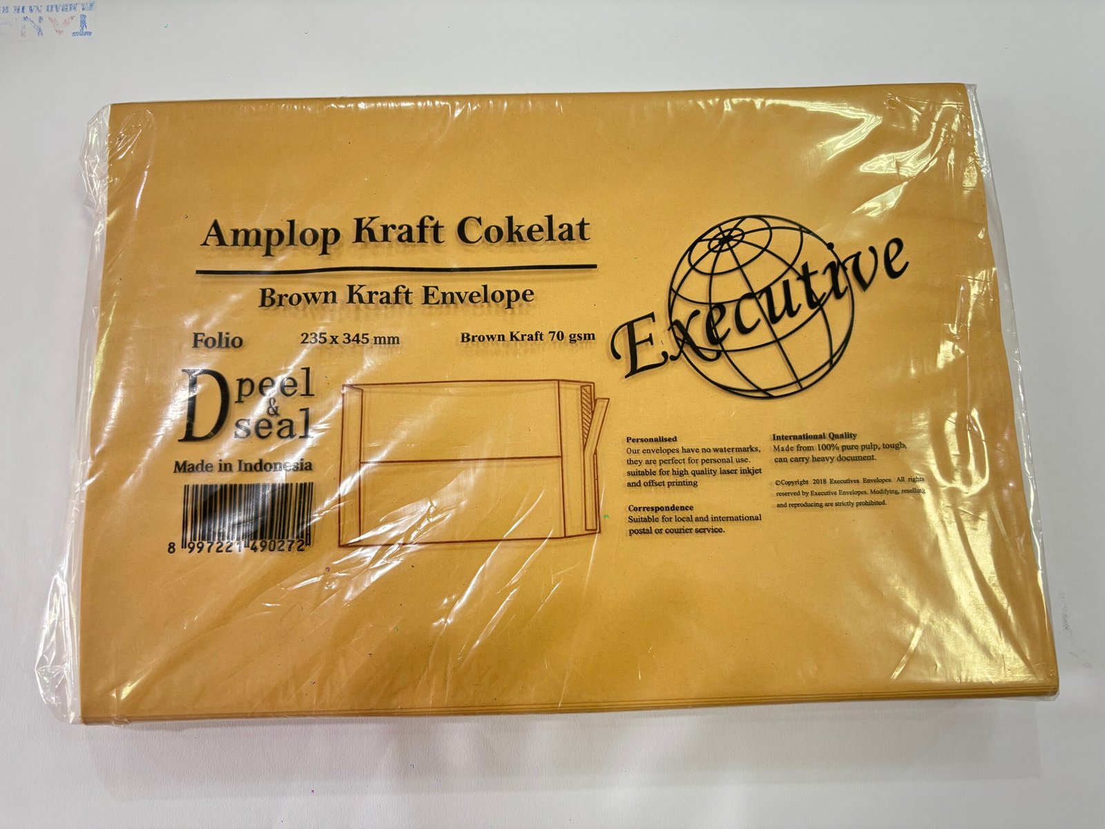 Envelop Casing Seri:D Lem (23,5x34,5cm) @100