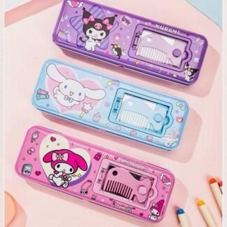 Pencil Case Kaleng Xy-5266 Kuromi, Melody, Cinnamon