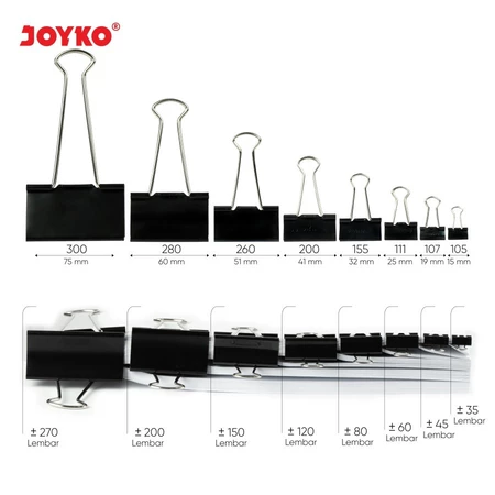 Joyko Binder Clips 320 (10,5x15,3cm) - Gambar 2